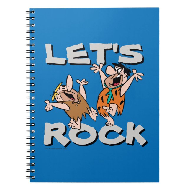 The Flintstones | Fred & Barney - Let's Rock Notizblock (Vorderseite)