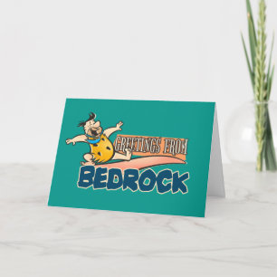 The Flintstones Fred - Greetings From Bedrock Karte