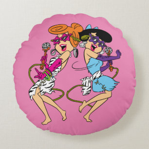 The Flintstones   Wilma & Betty Rock Stars Rundes Kissen