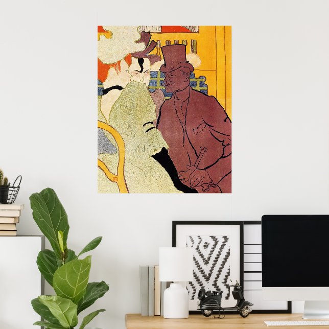 The Flirt (Ein Engländer) von Toulouse Lautrec Poster (Heimbüro)