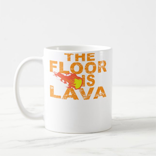 The Floor Is Lava Running Parkour Kaffeetasse (Links)
