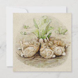 The Flopsy Bunnies Asleep (von Beatrix Potter) Karte