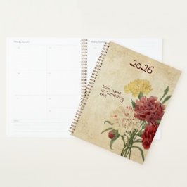 The "Flora's Fanfare" Carnation Planner Planer