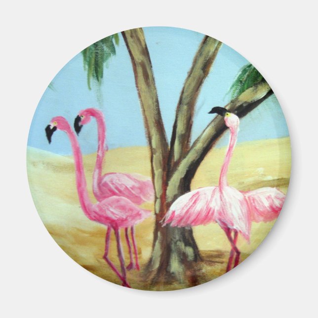 "The Florida Flamingos" Magnet (Vorne)