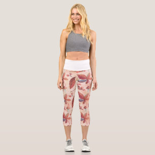 The Flower Fields Capri Leggings
