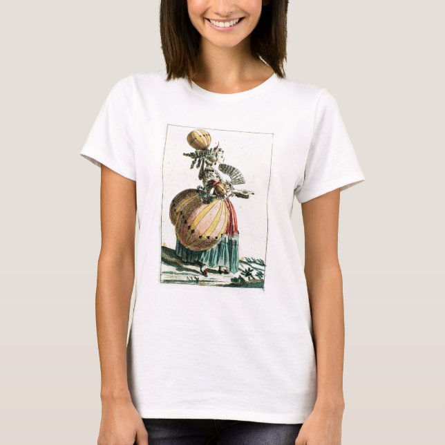 The Flying Coquette, c.1784 (color graving) T-Shirt (Vorderseite)