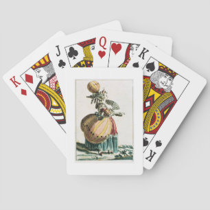 The Flying Coquette, c.1784 (colour engraving) Spielkarten