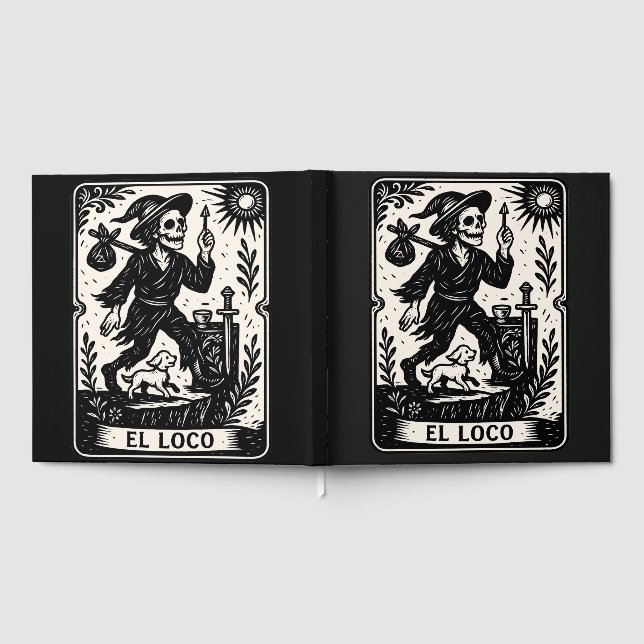 The Fool Tarot Card Art Print Gästebuch (Voll)