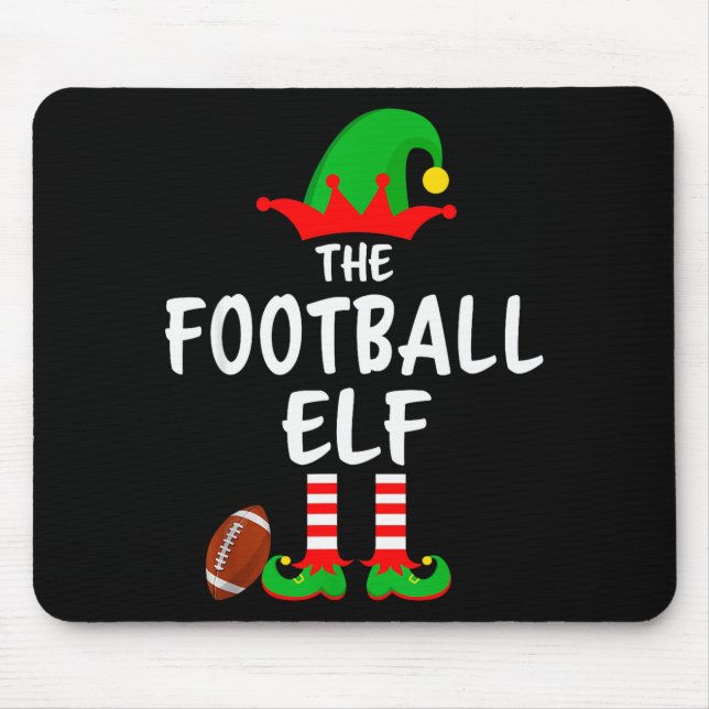 The Football Elf Matching Family Christmas  Mousepad (Vorne)