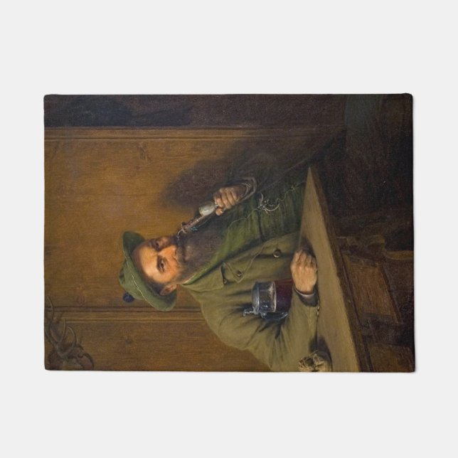 The Forest Ranger (von Eduard von Grützner) Fußmatte (Vorderseite)