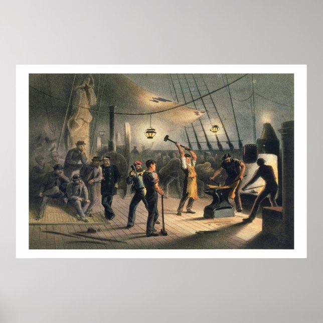 The Forge on Deck of the Great Eastern Poster (Vorne)