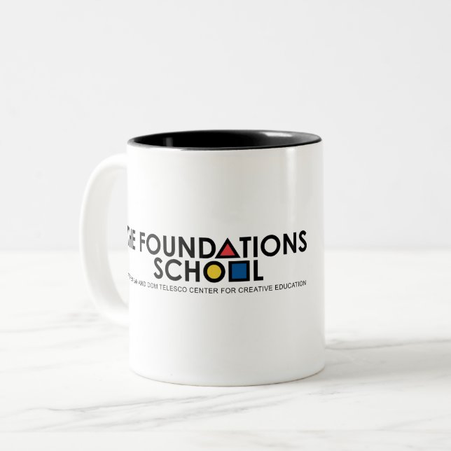 The Foundations School at CCE Mug Zweifarbige Tasse (Vorderseite Links)