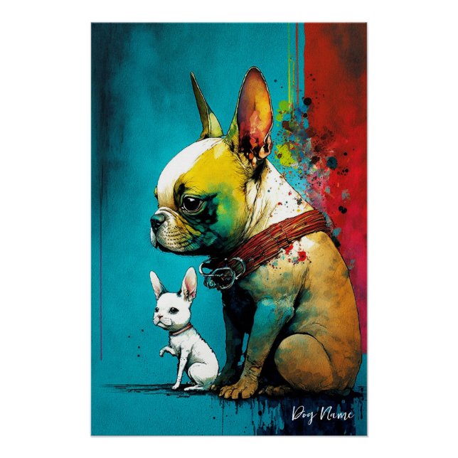 The French Bulldog - Zusammensetzung 004 Poster (Vorderseite)
