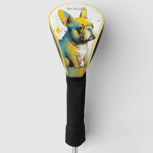 The French Bulldog - Zusammensetzung 006 Golf Headcover (Vorderseite)