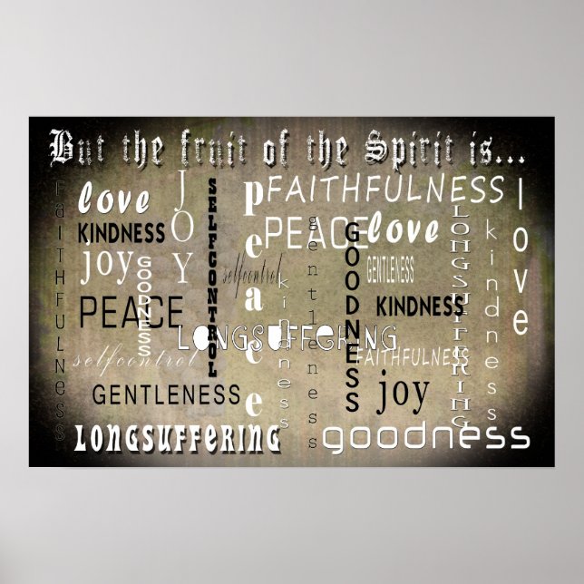The Fruit of the Spirit Poster (Vorne)