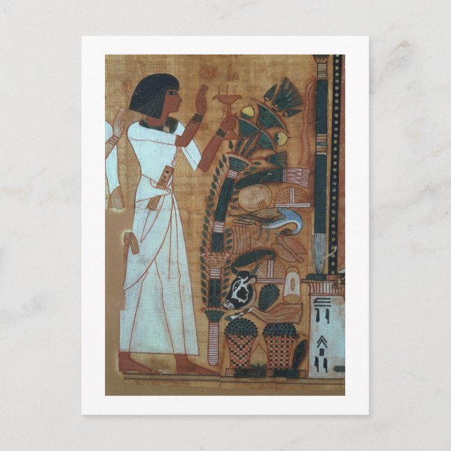 The Fumigation of Osiris, Seite aus dem Buch der Postkarte (Vorderseite)