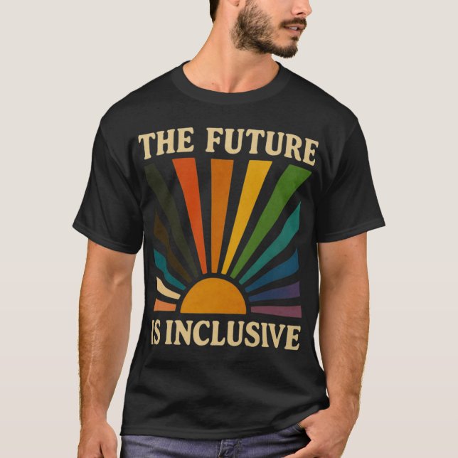 The Future is Inclusive  retro T-Shirt (Vorderseite)