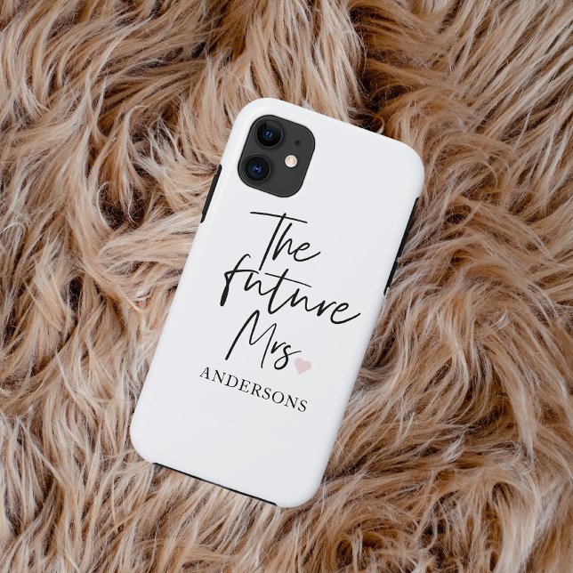 The Future Mrs and Your Name Modern Beauty Case-Mate iPhone Hülle (Von Creator hochgeladen)