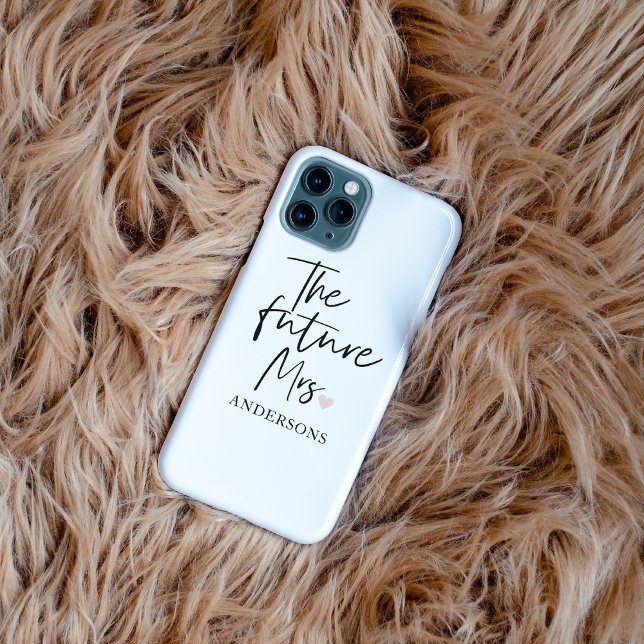 The Future Mrs and Your Name Modern Beauty iPhone Hülle (Von Creator hochgeladen)