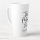 The Future Mrs and Your Name Modern Beauty Milchtasse (Linke Ecke)