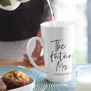 The Future Mrs and Your Name Modern Beauty Milchtasse