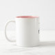 The Future Mrs and Your Name Modern Beauty Zweifarbige Tasse (Links)