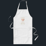 The Future MRS Quote Pink & Gold Heart Effect Lange Schürze<br><div class="desc">The Future MRS Quote Pink & Gold Heart Effect Adult Apron. This design belongs to the Wildflowers Heart collection and has been designed in several colors, being able to choose the one that best suits the style of the moment. Soft and simple lines is a current trend and will become...</div>