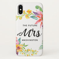 The Future Mrs. Script Tropical Blume Watercolor