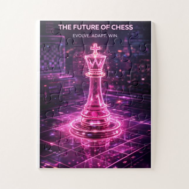 The Future of CHESS: Evolve. Adapt. Win. Puzzle (Vertikal)