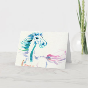 The Galloping Horse Greeting and Note Cards Karte