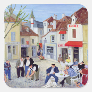 The Game Burgunder Quadratischer Aufkleber