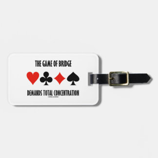 The Game der Brücke verlangt Gesamtkonzentration Gepäckanhänger