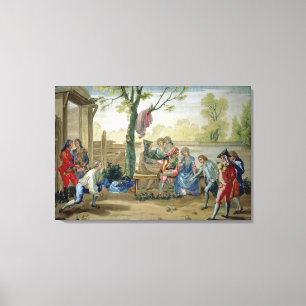 The Game der Schüsseln Leinwanddruck