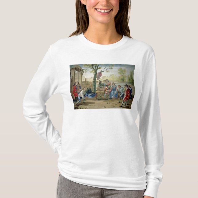 The Game der Schüsseln T-Shirt (Vorderseite)