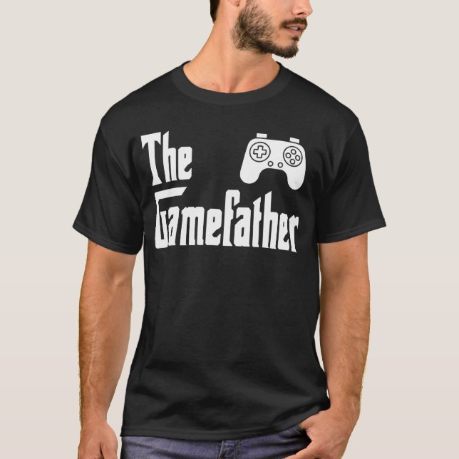 The Game Father Sarcastic Funny Gaming Christmas G T-Shirt (Vorderseite)
