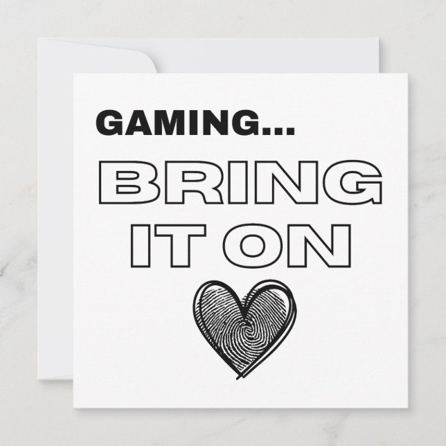 The Gamer Card (Vorderseite)