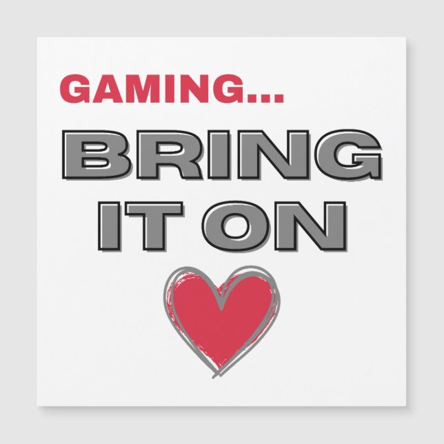 The Gamer Magnetic Card  Magnetkarte (Vorderseite)