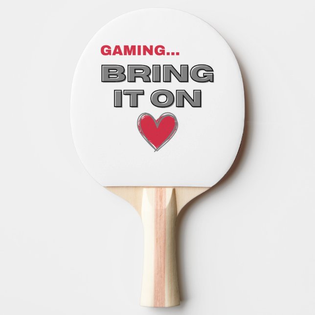 The Gamer Ping Pong Paddle Tischtennis Schläger (Vorderseite)
