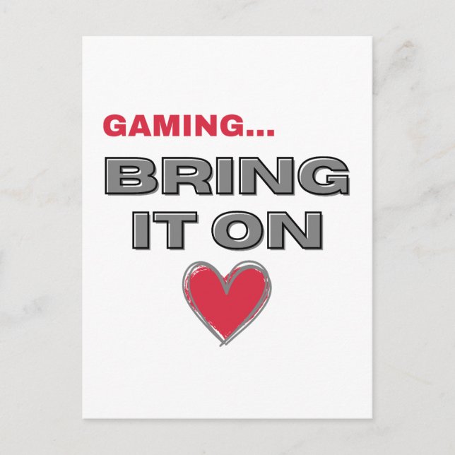 The Gamer Postcard  Postkarte (Vorderseite)