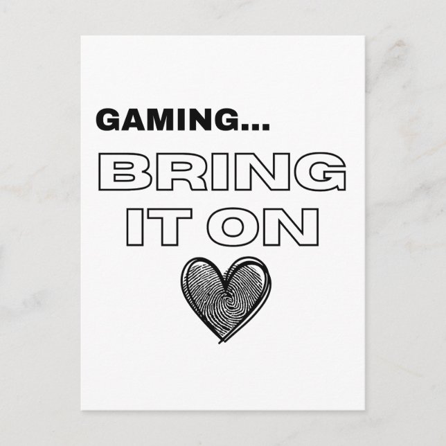 The Gamer Postcard Postkarte (Vorderseite)