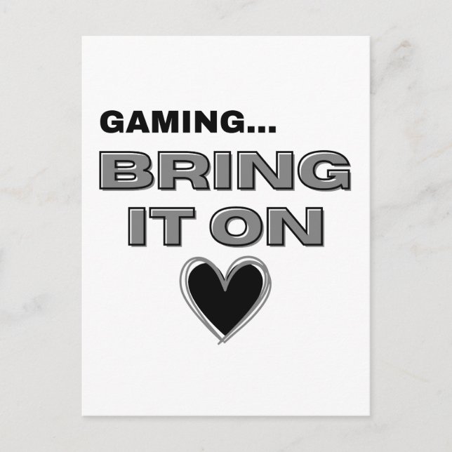 The Gamer Postcard  Postkarte (Vorderseite)