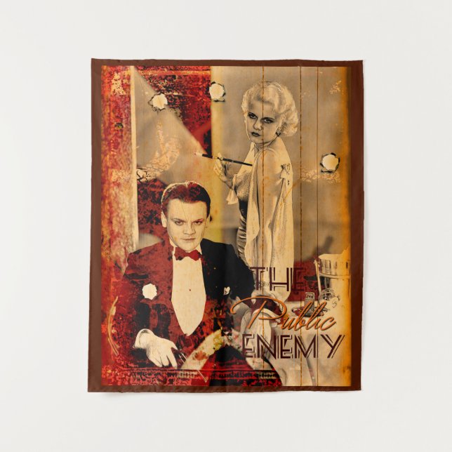 The Gangster's Blonde Girl Wandteppich (Vorderseite)
