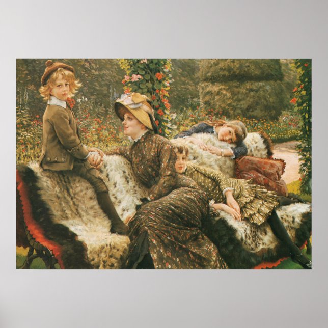 The Garden Bench James Tissot Kunst, Dichtung und  Poster (Vorne)