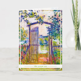 The Garden Gate at Vetheuil Claude Monet lebendig Karte