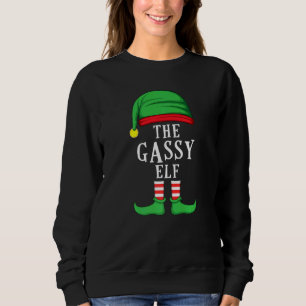 The Gassy Elf Weihnachten Familie Matching Group X Sweatshirt
