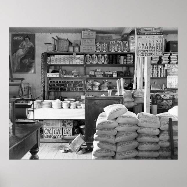 The General Store, Moundville, Alabama: 1936 Poster (Vorne)
