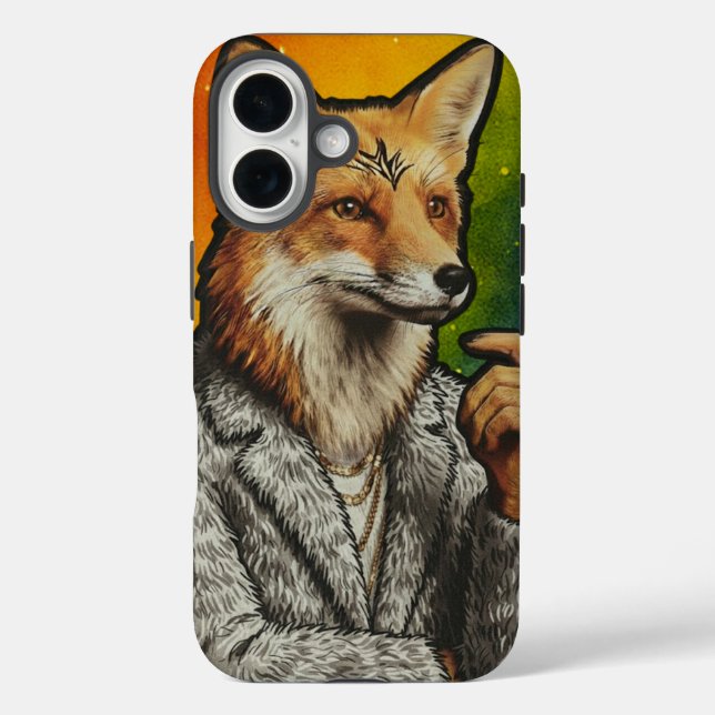 The Gentleman Fox Phone case  (Rückseite)