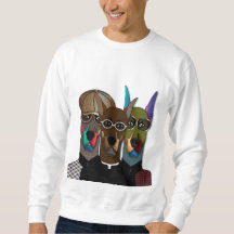 "The Gentlemen Dobermans" Künstlerisches Sweatshir