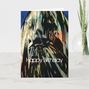 'The Ghost in the Canvas' Birthday Card Karte