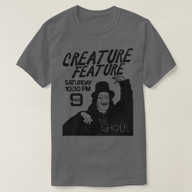 The Ghoul Host of Creature Feature WGN Chicago T-Shirt (Design vorne)